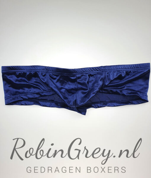 Glanzende gigolo slip blauw