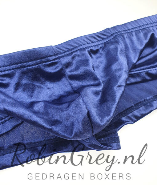 Glanzende gigolo slip blauw - Afbeelding 2