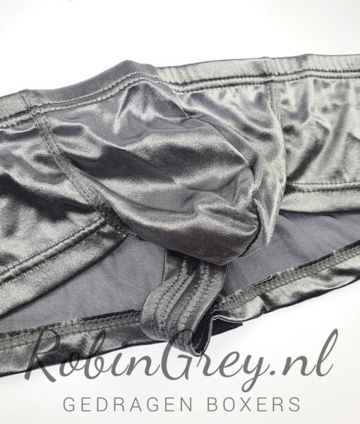 Glanzende gigolo slip grijs - Afbeelding 2