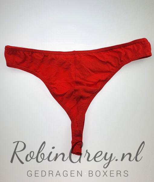 Rode gedragen herenstring