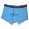 Blauwe gedragen boxer