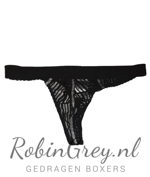 Mooie doorzichtig gestreepte string