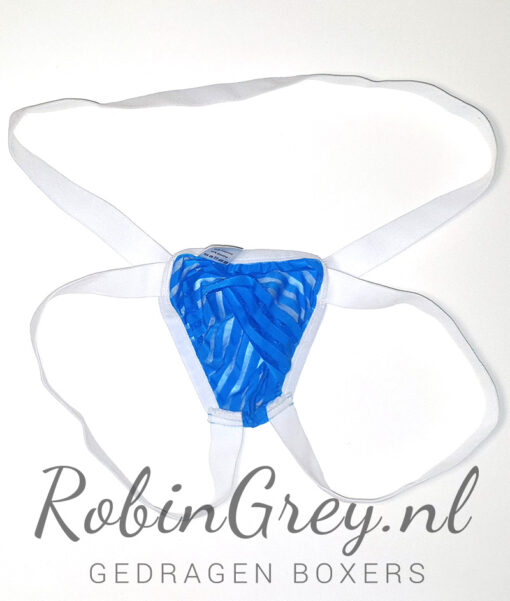 Gedragen Jockstrap blauw/wit - Afbeelding 2