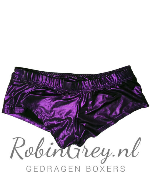 Glanzende paarse slip - Afbeelding 2