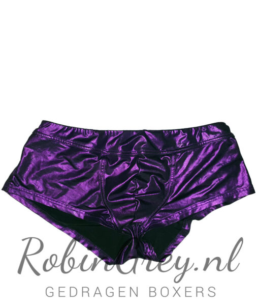 Glanzende paarse slip