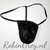 Zwarte wetlook string