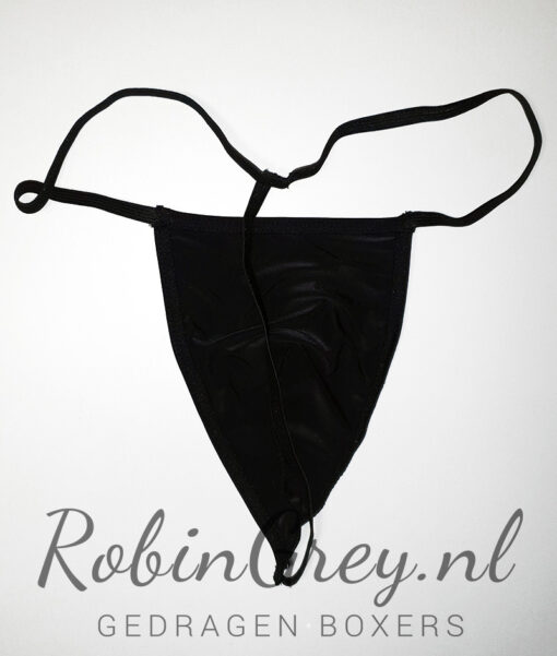 Zwarte zachte string - Afbeelding 2