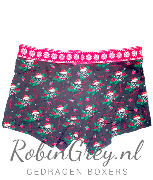 Merry X-Mas boxer met skelettenkoppen - Afbeelding 2