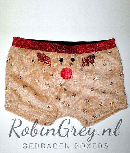 Zachte rendieren kerstboxer