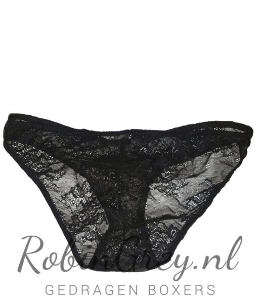 Luxe kanten slip zwart - Afbeelding 2