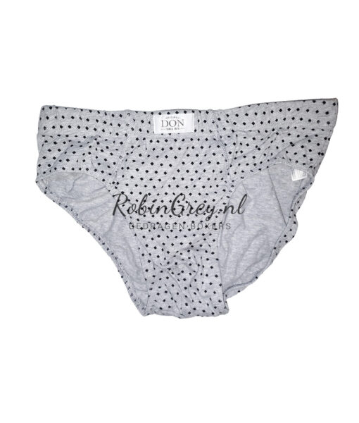 Gedragen Don slip grijs met ruiten patroon