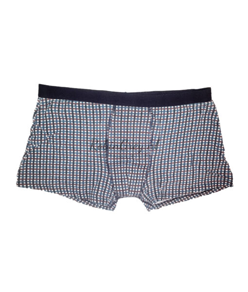 Gedragen boxer met ruitenpatroon