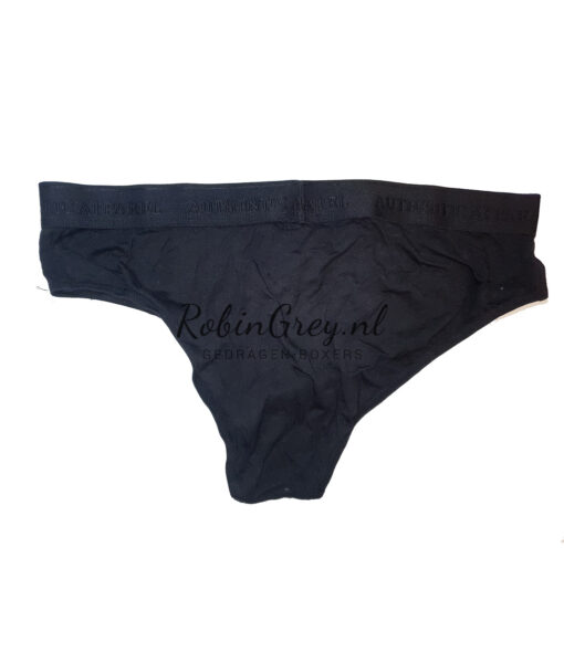 Gedragen mannen slip van Authentic zwart - Afbeelding 2