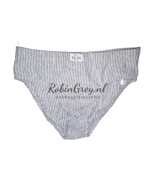 Gedragen slip van Don Original - grijs met lijnen