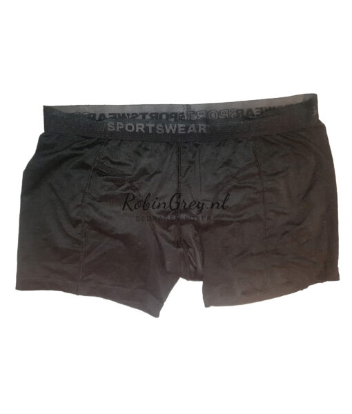 Gladde Sportswear boxer zwart