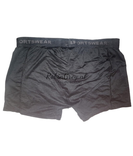 Gladde Sportswear boxer zwart - Afbeelding 2