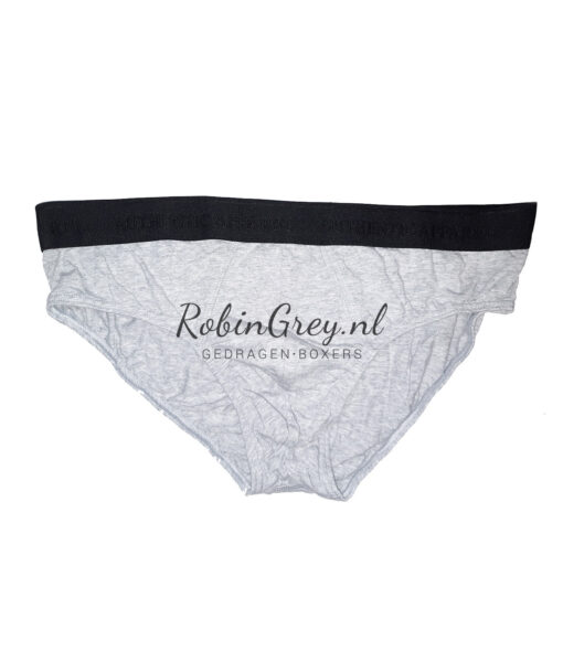 Grijze slip Authentic Apparel met zwarte boord