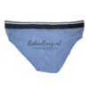 Lichtblauwe slip met gestreepte rand