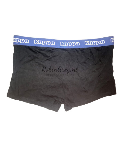 Zwarte Kappa boxer met blauwe rand - Afbeelding 2