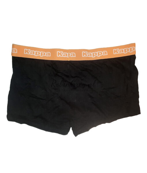 Zwarte Kappa boxer met oranje rand - Afbeelding 2