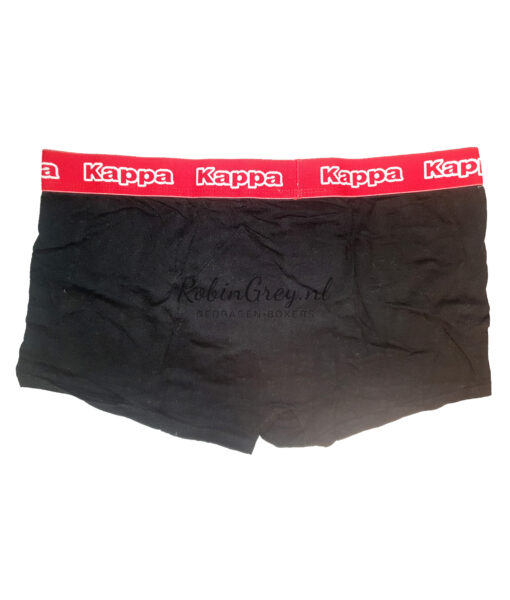 Zwarte Kappa boxer met rode rand - Afbeelding 2