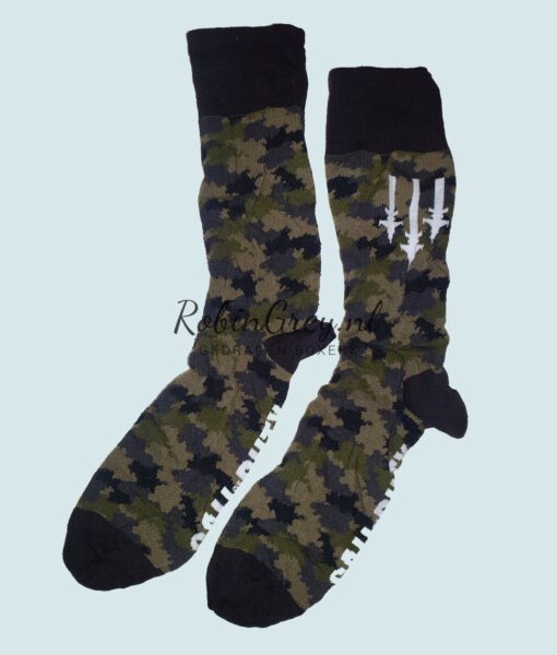Gedragen COD camouflage sokken