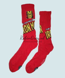 Gedragen Iron Man sokken rood