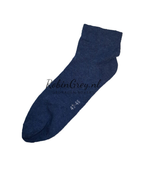 Gedragen enkelsok blauw