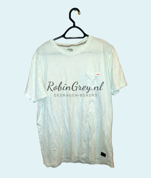 Nette witte shirt met gekleurde stippels