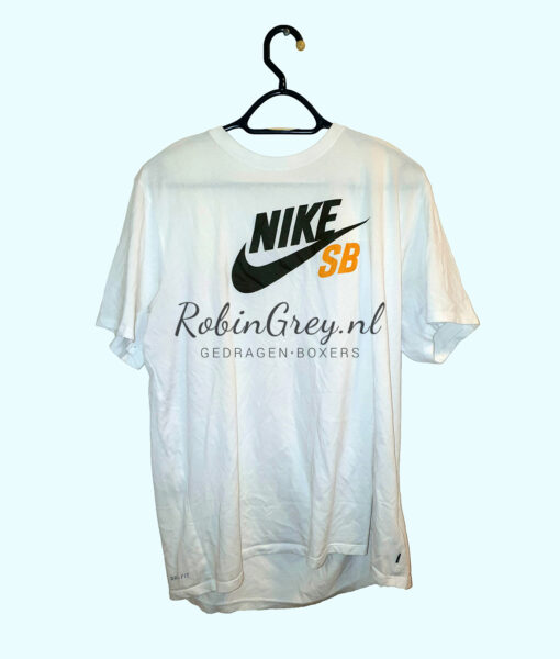 Witte katoenen Nike SB T-Shirt